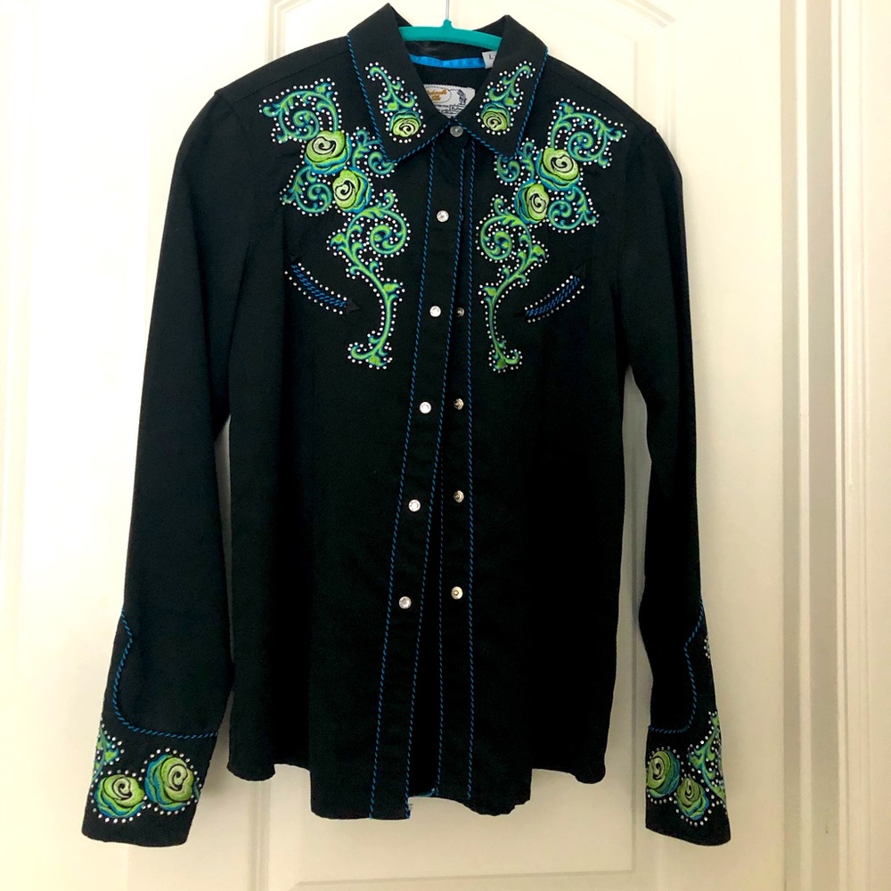 Sparkly button up show shirt